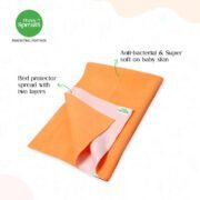 Happy Sprouts Baby dry sheet orange