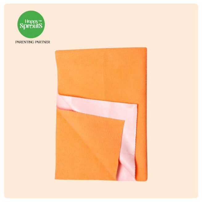 Happy Sprouts Baby dry sheet orange