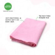 Happy Sprouts Baby dry sheet Pink