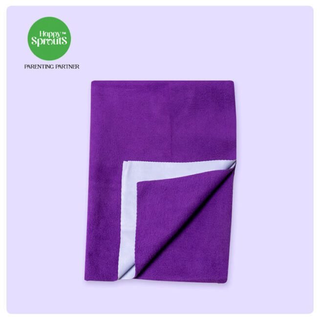 Happy Sprouts Baby dry sheet purple