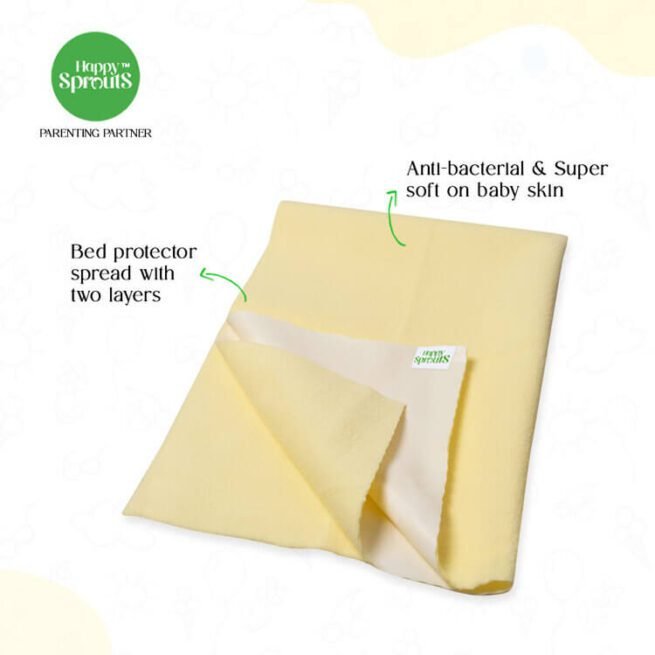 Happy Sprouts Baby dry sheet yellow