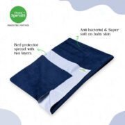 Happy Sprouts Baby dry sheet Navy blue