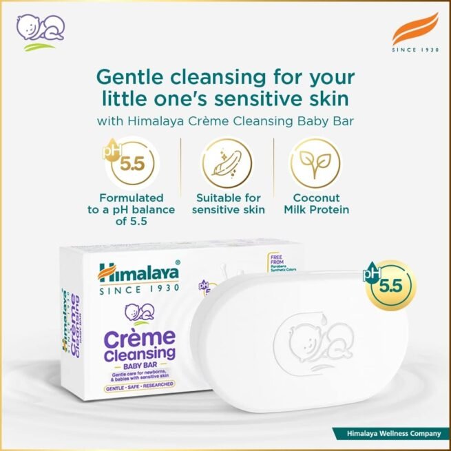 Himalaya Creme Cleansing Baby Bar 75 gm - Image 6