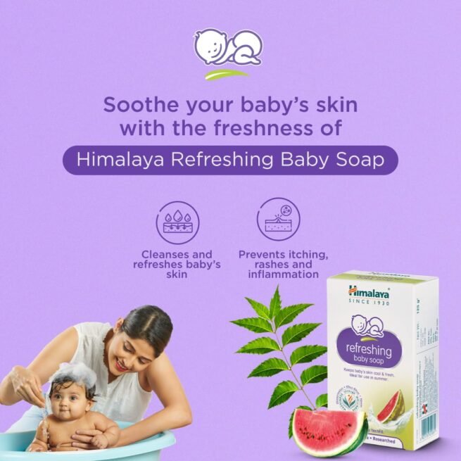 Himalaya Refreshing Baby Soap, 125g - Image 3