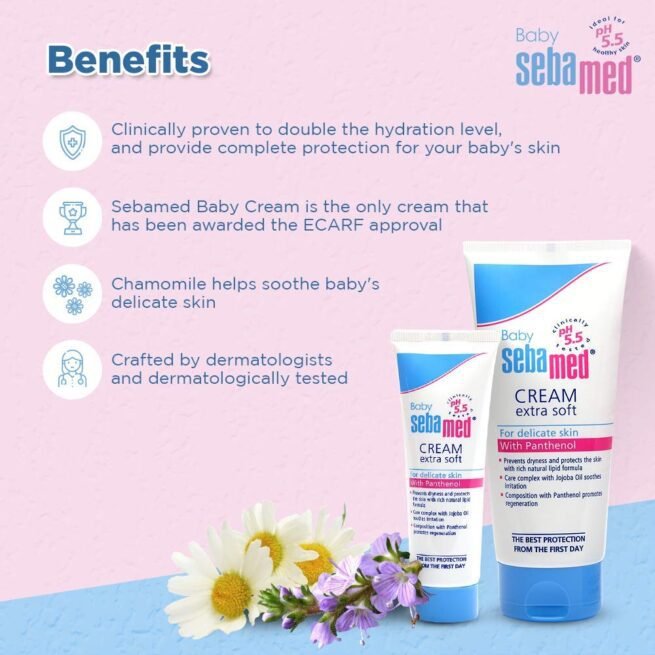 Sebamed Baby Cream Extra Soft (200ml) - Image 3