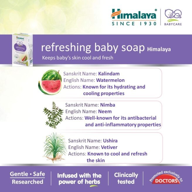 Himalaya Refreshing Baby Soap, 125g - Image 5