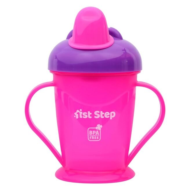 1ST STEP 180ml BPA Free Polypropylene Hard Spout Baby Sipper/Sippy Cup with Twin Handles for Easy Grip