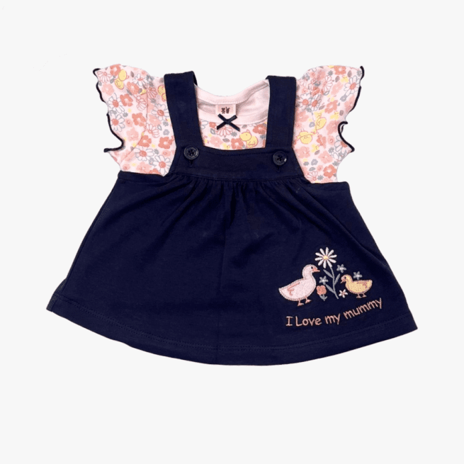 Classic Navy Cotton Kids & Baby Dress