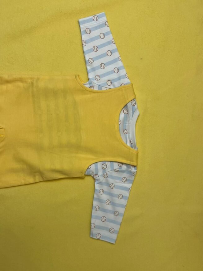 Sunny Lemon Delight kids Lemon Romper - Image 4