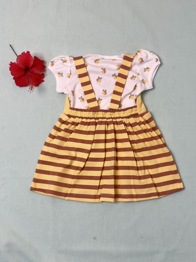 Sunshine Dreams: Yellow Mellow Cotton Frock for Kids - Image 6