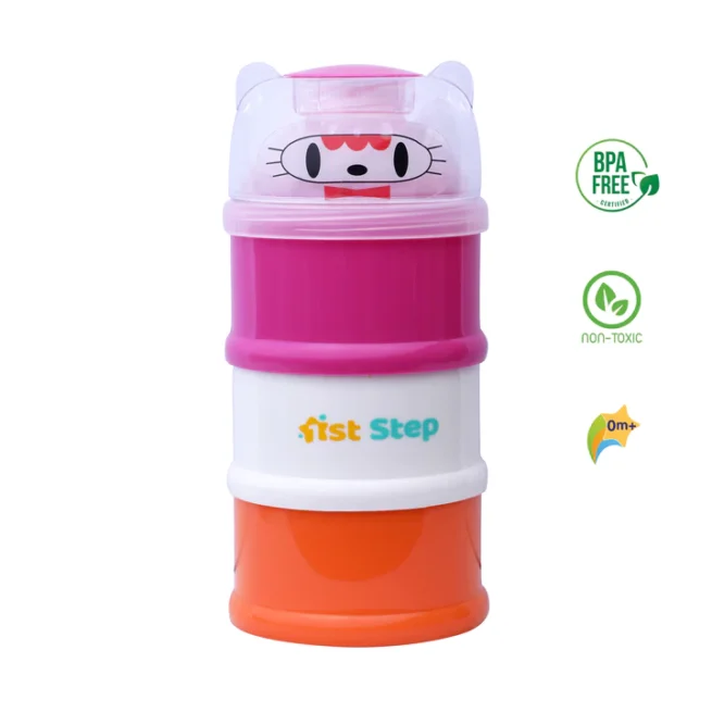 1st Step BPA Free 3 Tier Milk Powder And Food Storage Container