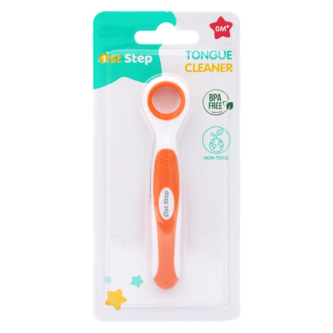 1st Step BPA Free Tongue Cleaner-Orange - Image 2