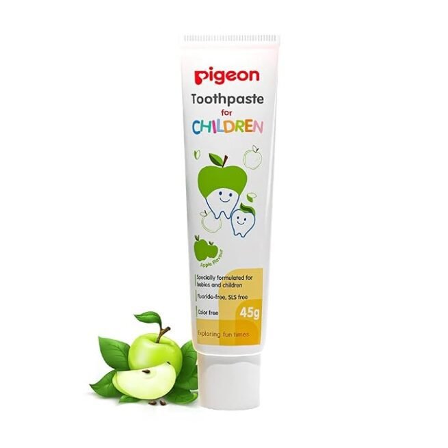 Pigeon Apple Toothpaste, For babies and Children,Fluroide -free 45g