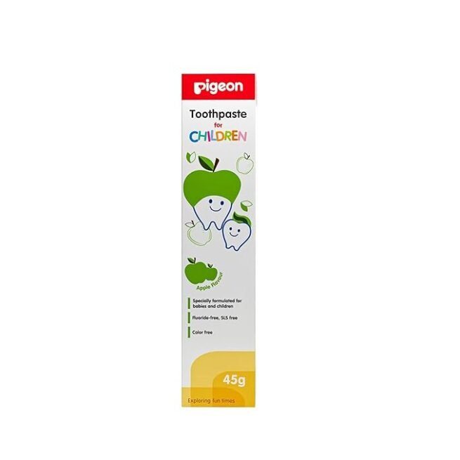 Pigeon Apple Toothpaste, For babies and Children,Fluroide -free 45g - Image 4