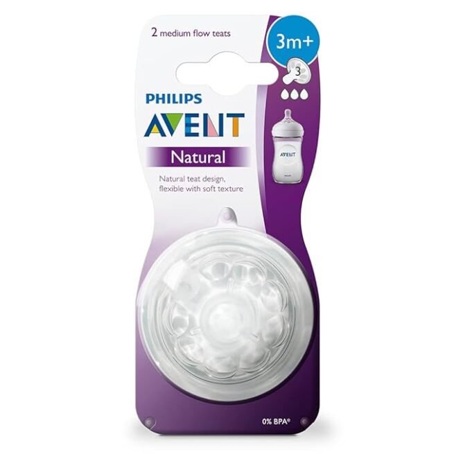 Philips Avent Natural 2. 0 Teat Medium Flow for 3 Months+ SCF043/27