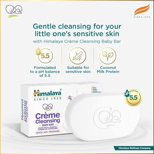 Himalaya Creme Cleansing Baby Bar 100 gm - Image 5