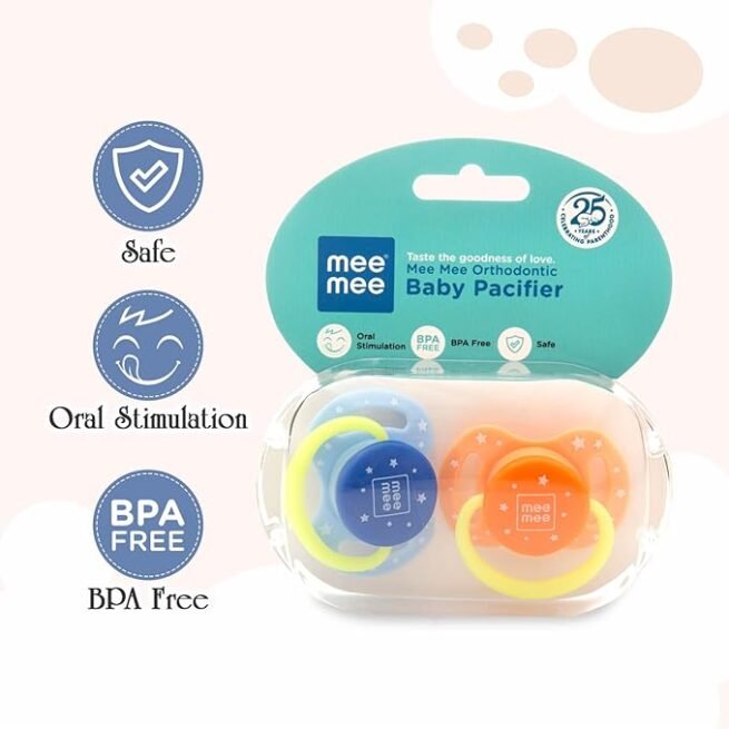 Mee Mee Baby Pacifier Ultra Light Soft Silicone Nipple - Image 3