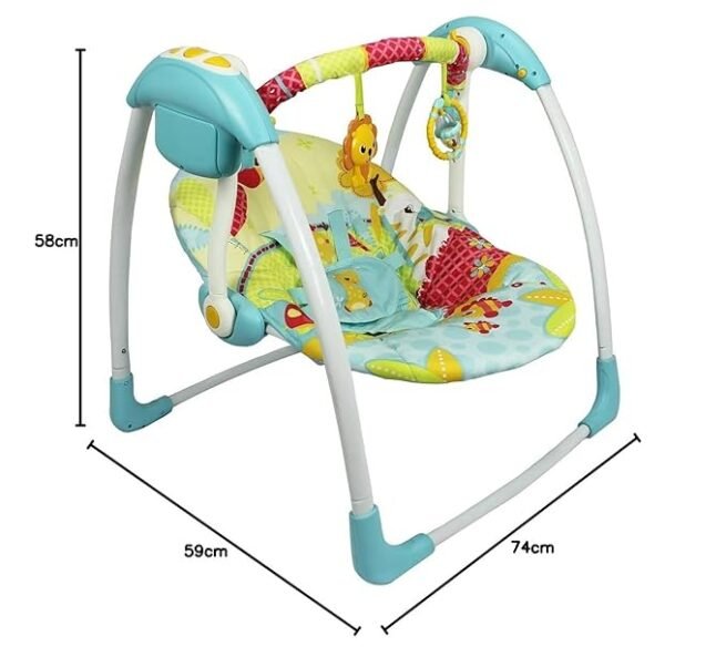 Mastela BG5063 Mastela Duluxe Portable Swing (Blue-6579), One Size - Image 2