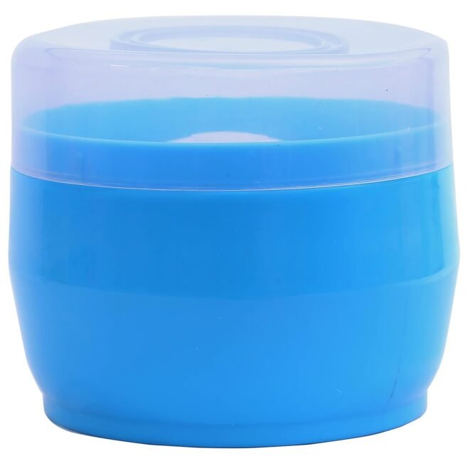 1st Step BPA Free Powder Puff With Powder Storage Box (Blue) - Image 3