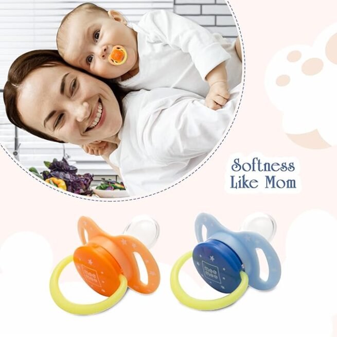 Mee Mee Baby Pacifier Ultra Light Soft Silicone Nipple - Image 4