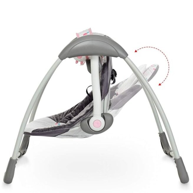 Mastela Deluxe Portable Baby Swing Toddler Swing- Pink - Image 5