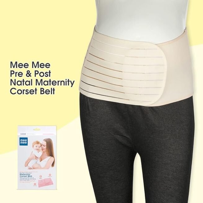 MeeMee Post Natal Maternity Support Corset Belt - Extra Large (XL) (Beige)  (Beige) - Image 3