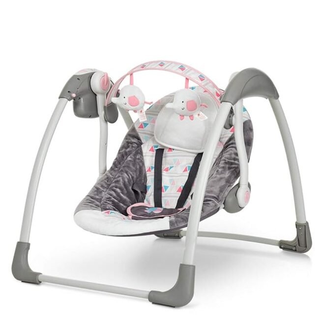 Mastela Deluxe Portable Baby Swing Toddler Swing- Pink