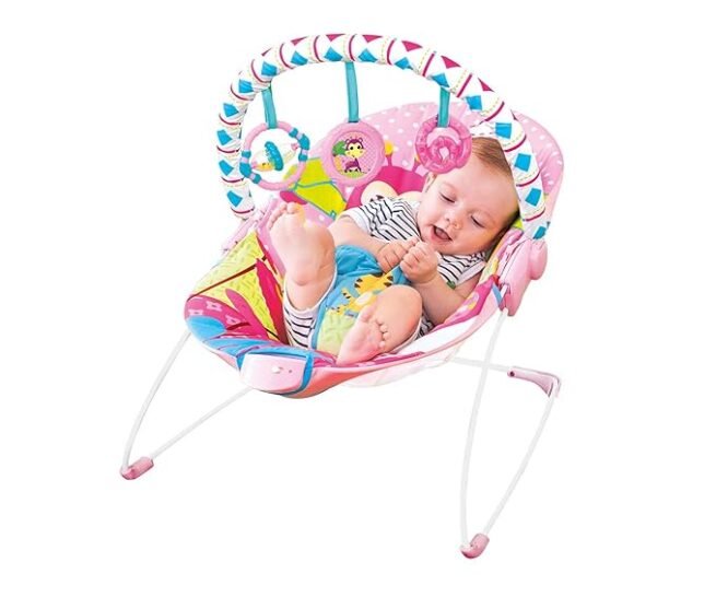 Mastela Soothing Vibration Bouncer Pink (6790) - Image 2