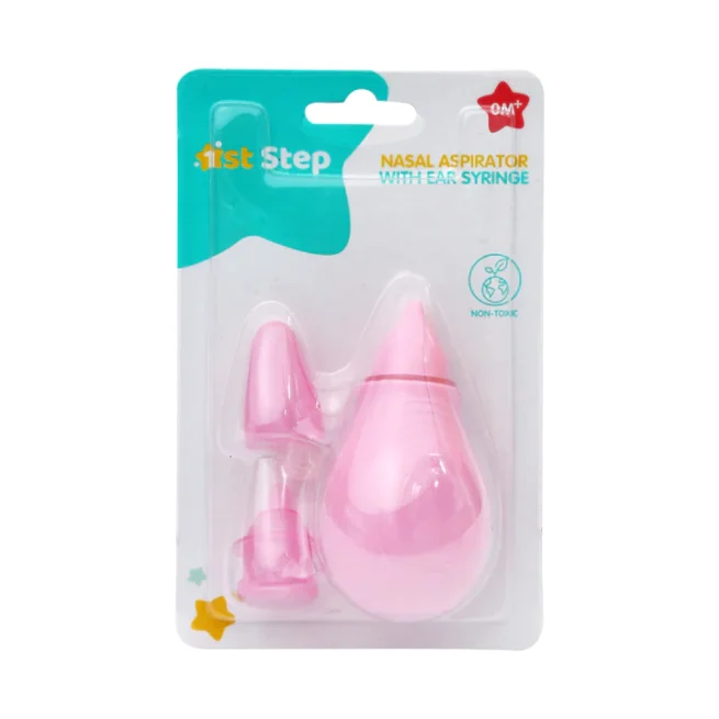 1st Step BPA Free Nasal Aspirator With Ear Syringe -Pink - Image 5