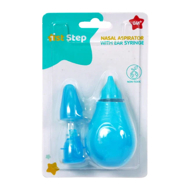 1st Step BPA Free Nasal Aspirator With Ear Syringe -Blue - Image 3