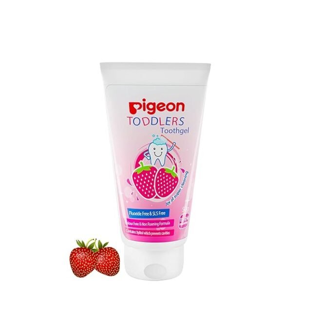 Pigeon Strawberry Toodlers Toothgel,For 12-24 Months