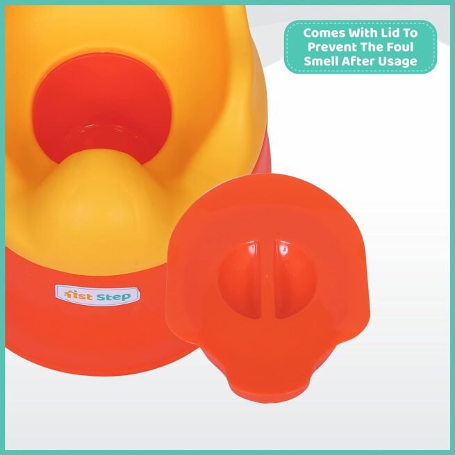 1st Step Adaptable Baby Potty Seat/Potty Trainer Set(Orange) - Image 5