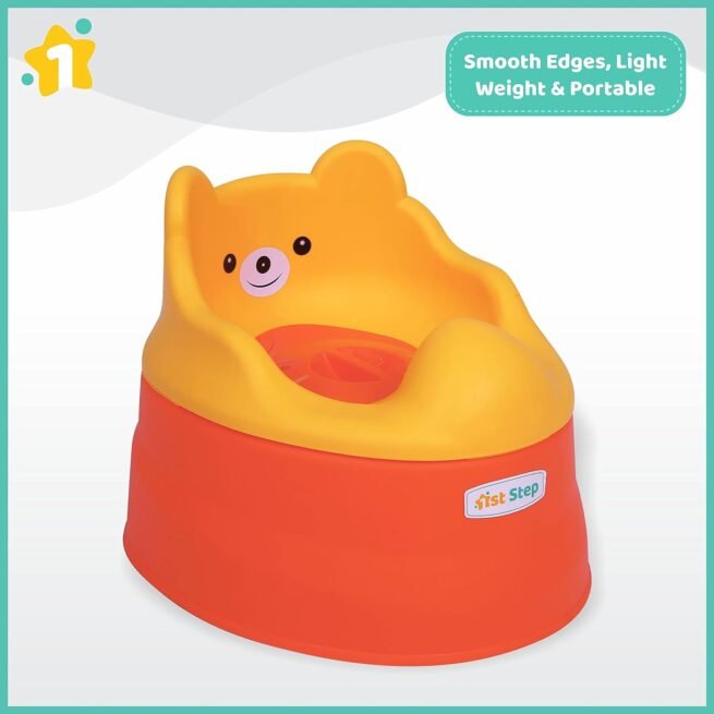 1st Step Adaptable Baby Potty Seat/Potty Trainer Set(Orange) - Image 4