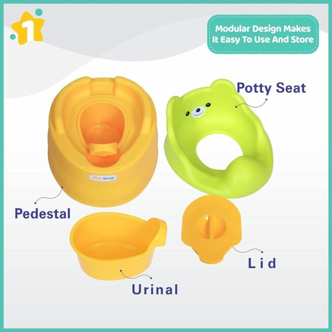 1st Step Adaptable Baby Potty Seat/Potty Trainer Set (Yellow) - Image 5