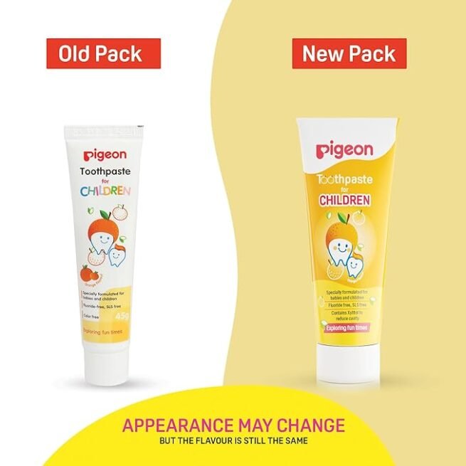 Pigeon Orange Toothpaste,For Babies And Children,Fluroide -Free - Image 6