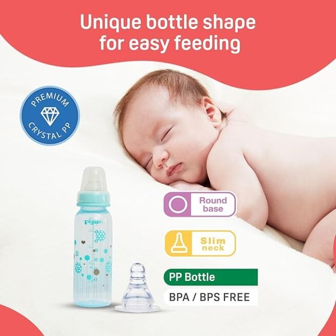 Pigeon Peristaltic Baby Clear Nursing/ Feeding Bottle RPP, - Image 3