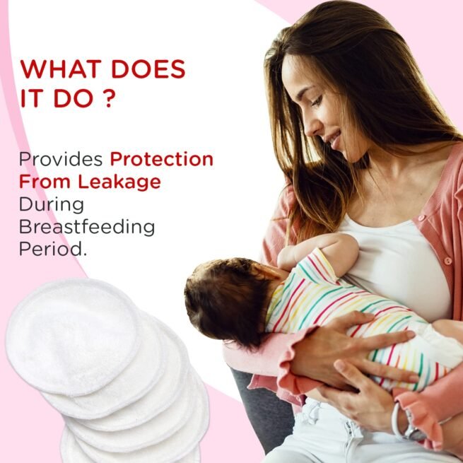 Mee Mee Reusable Maternity Breast Pads Pack of 6 - Image 3