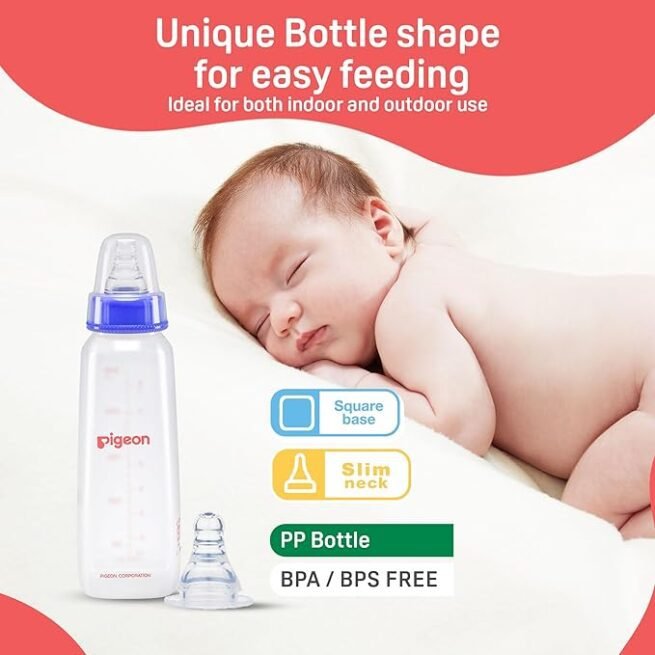 Pigeon Peristaltic Baby Nursing/Feeding Bottle KPP Nipple M, 240 ml - Image 4