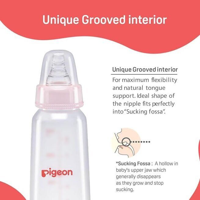 Pigeon Peristaltic Baby Nursing/Feeding Bottle KPP Nipple S,For 0+ Month Babies - Image 2