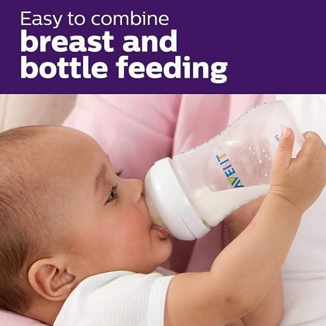 Philips Avent Natural 2. 0 Blue Feeding Bottle 260ml SCF035/10 - Image 2