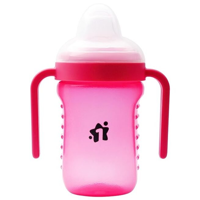 1st Step Matte Collection BPA Free Polypropylene Soft Spout Sipper with Twin Handles for Easy Grip