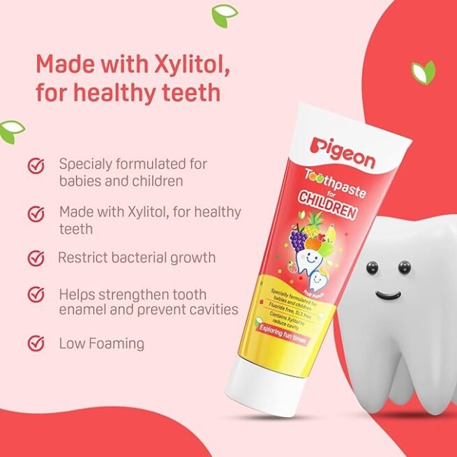 Pigeon Fruit Punch Toothpaste, For babies and Children Oral care 45g - Image 3