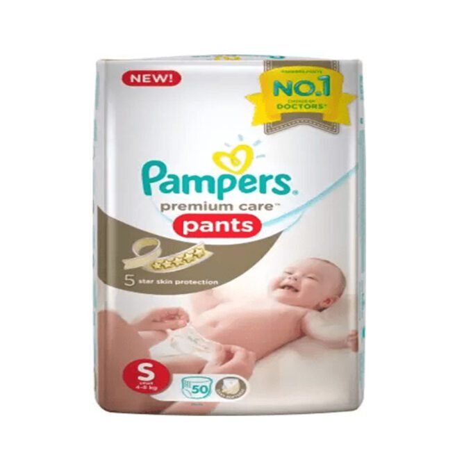 Pampers Premium Care Pant Diapers - S  (50 Pieces)