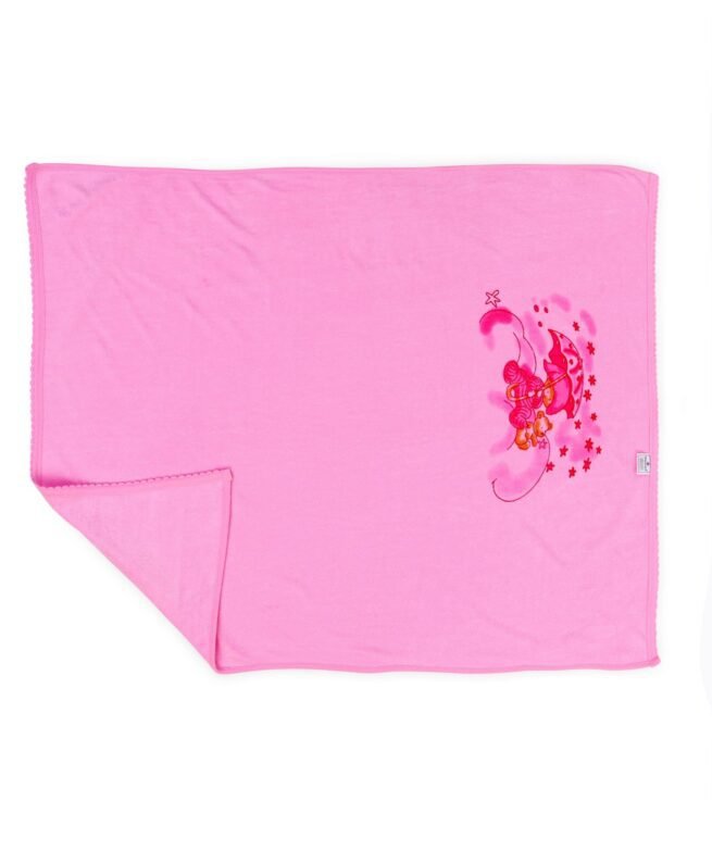 Tinycare Baby Towel Teddy Print - Pink - Image 5