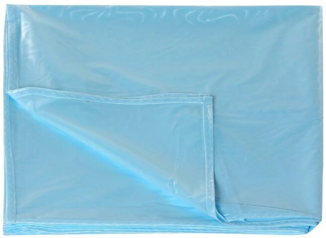 Tinycare Baby Bed Protector Plastic Sheet Light Blue - XXL - Image 4