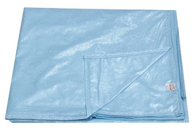 Tinycare Baby Bed Protector Plastic Sheet Light Blue - XXL - Image 3