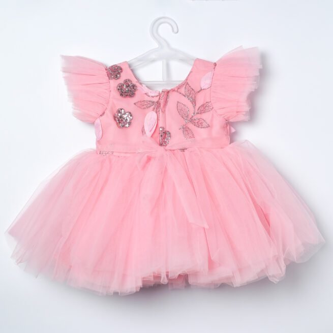 Jalaram Pink Party Frock for Girls - A Symphony of Pink Elegance - Image 6