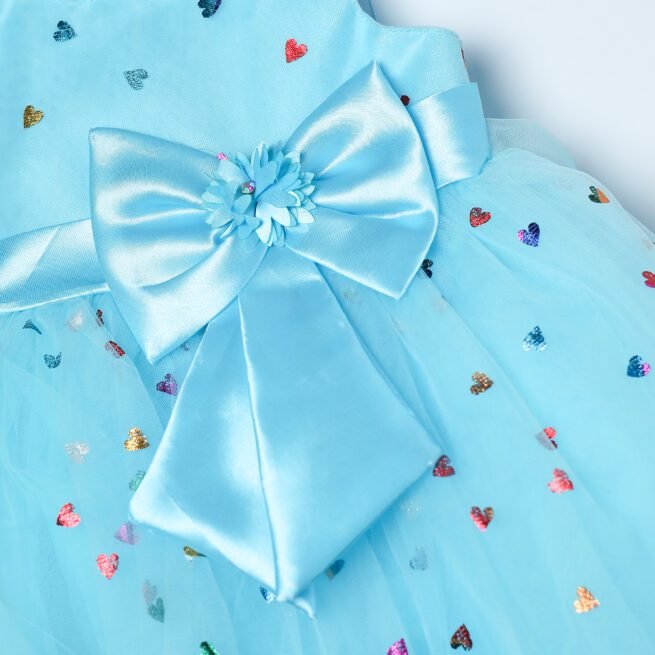 M PRINCESS Blue Party Frock - A Symphony of Elegance for Little Royalty - Image 2