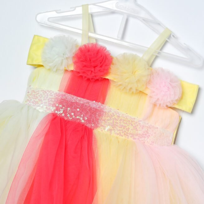 M PRINCESS Yellow Dress for Girls - A Splash of Sunshine Elegance - Image 5