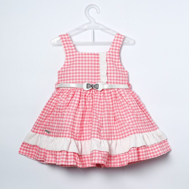 Little Dolly Pink & White Party Set Dress for Girls - A Symphony of Elegance and Innocence - Image 3